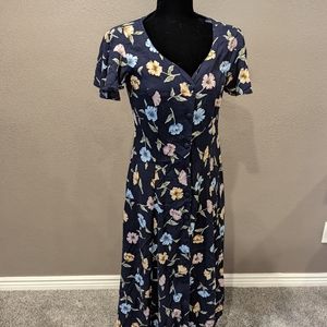 Vintage Ulterior Motives Floral Maxi Dress